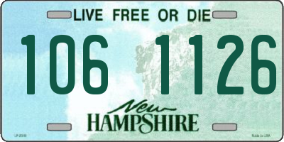 NH license plate 1061126