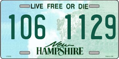 NH license plate 1061129