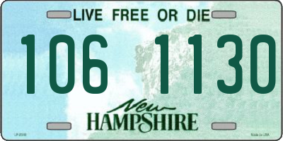 NH license plate 1061130