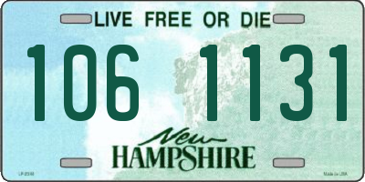 NH license plate 1061131