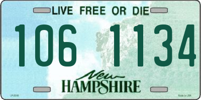 NH license plate 1061134