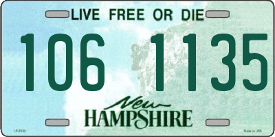 NH license plate 1061135