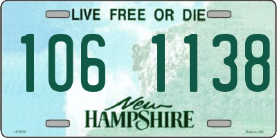 NH license plate 1061138