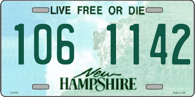 NH license plate 1061142