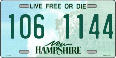 NH license plate 1061144