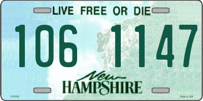 NH license plate 1061147