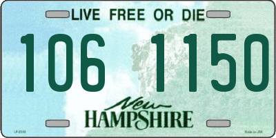 NH license plate 1061150