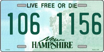 NH license plate 1061156