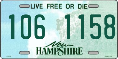 NH license plate 1061158