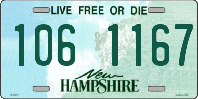 NH license plate 1061167