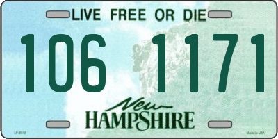 NH license plate 1061171