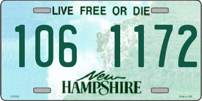 NH license plate 1061172