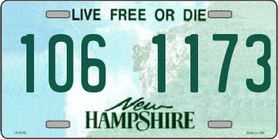 NH license plate 1061173