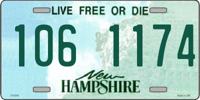 NH license plate 1061174
