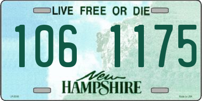 NH license plate 1061175