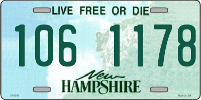 NH license plate 1061178