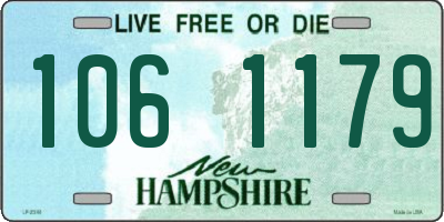 NH license plate 1061179
