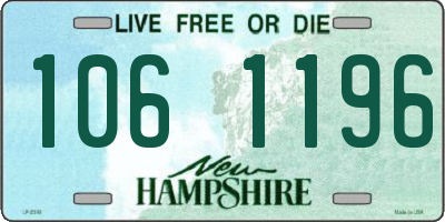 NH license plate 1061196