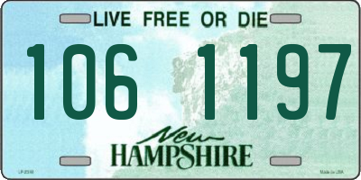 NH license plate 1061197