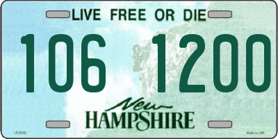 NH license plate 1061200