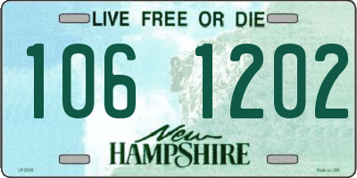 NH license plate 1061202