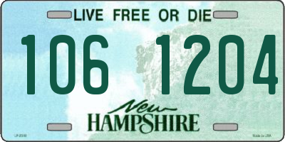 NH license plate 1061204
