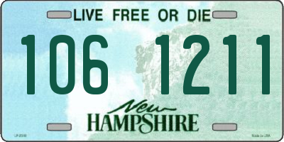 NH license plate 1061211