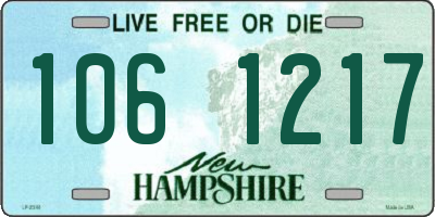 NH license plate 1061217