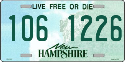 NH license plate 1061226