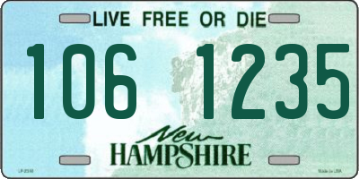 NH license plate 1061235