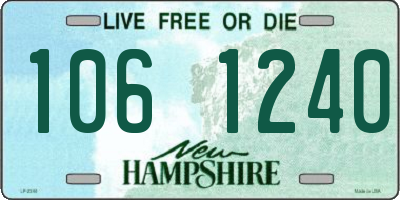 NH license plate 1061240