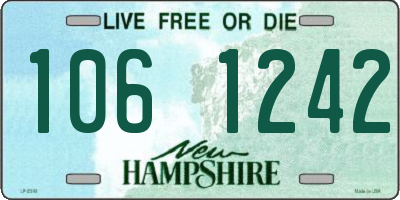 NH license plate 1061242