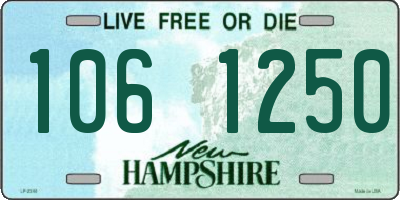 NH license plate 1061250