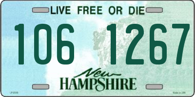 NH license plate 1061267