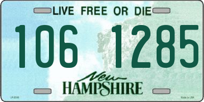 NH license plate 1061285