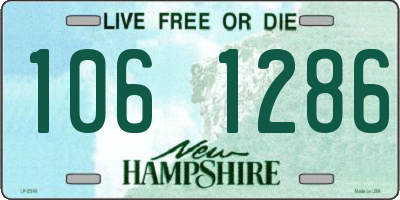 NH license plate 1061286