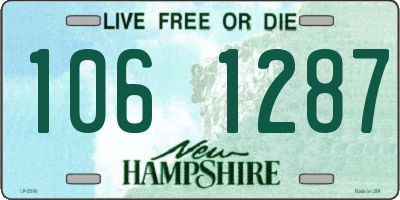 NH license plate 1061287