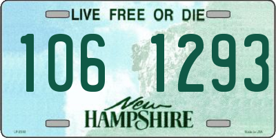 NH license plate 1061293