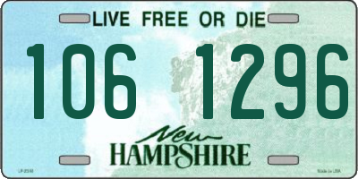 NH license plate 1061296