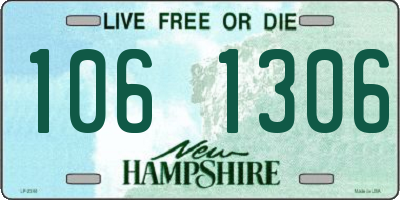 NH license plate 1061306