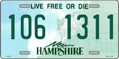 NH license plate 1061311