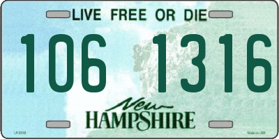 NH license plate 1061316