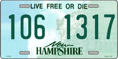 NH license plate 1061317