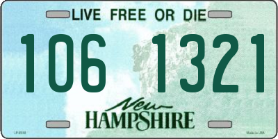 NH license plate 1061321