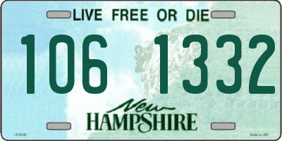 NH license plate 1061332