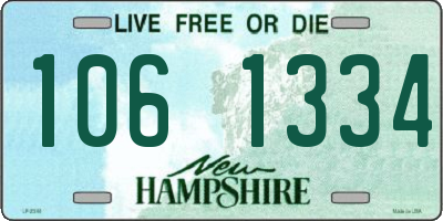 NH license plate 1061334