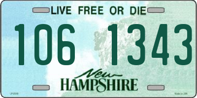 NH license plate 1061343