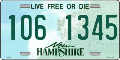 NH license plate 1061345