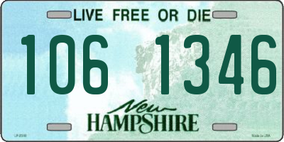 NH license plate 1061346
