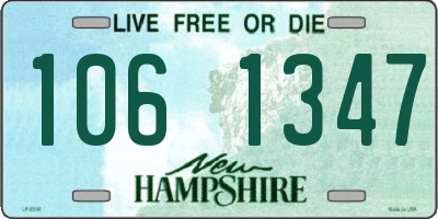 NH license plate 1061347